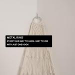 Hanging Net for Stuffed Animal Storage – Cream