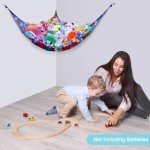 Unicorn Castle Stuffed Animal Storage Hammock with Light
