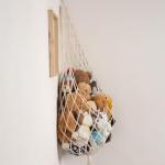 Hanging Net for Stuffed Animal Storage – Cream