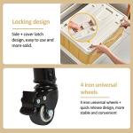 Rolling Storage Bins with Wheels for Easy Organization
