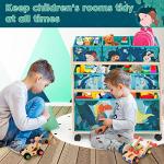 Kids Toy Storage Rolling Cart with Wheels