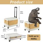 Rolling Storage Bins with Wheels for Easy Organization