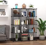 12-Cube Wire Storage Organizer for Home and Office