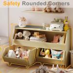Kids Toy Storage Organizer with Drawers and Wheels