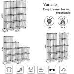 12-Cube Wire Storage Organizer for Home and Office