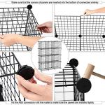 12-Cube Wire Storage Organizer for Home and Office