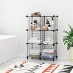 HOMIDEC 9-Cube Wire Storage Shelf Organizer