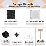 12-Cube Storage Organizer Unit with Doors - Black