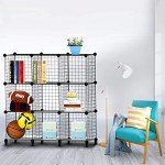HOMIDEC 9-Cube Wire Storage Shelf Organizer