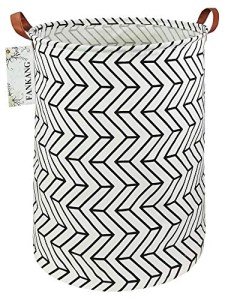 FANKANG Large Foldable Canvas Storage Basket - Geometric
