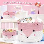 3-Pack Large Woven Toy Storage Baskets 20"x13.8