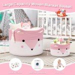 3-Pack Large Woven Toy Storage Baskets 20"x13.8