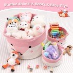 3-Pack Large Woven Toy Storage Baskets 20"x13.8