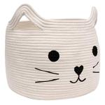 Large Woven Cotton Rope Storage Basket 15.7