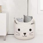 Large Woven Cotton Rope Storage Basket 15.7