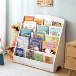 5-Tier Kids Bookshelf for Playrooms and Nurseries