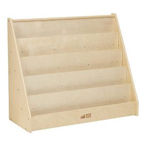 ECR4Kids Single-Sided Natural Book Display Shelf