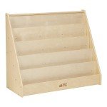 ECR4Kids Single-Sided Natural Book Display Shelf