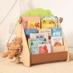 Montessori Front Facing Kids Bookshelf in Pine