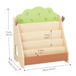 Montessori Front Facing Kids Bookshelf in Pine