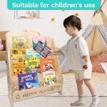Toddler-Friendly Wooden Bookshelf for Kids