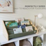 Stylish Kids Bookshelf - Modern Montessori Design