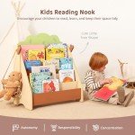 Montessori Front Facing Kids Bookshelf in Pine