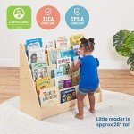 ECR4Kids Single-Sided Natural Book Display Shelf