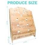 Toddler-Friendly Wooden Bookshelf for Kids