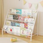Sturdy 4-Tier Kids Bookshelf for Easy Storage