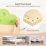 Montessori Front Facing Kids Bookshelf in Pine