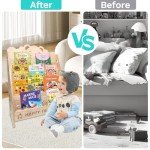 Toddler-Friendly Wooden Bookshelf for Kids