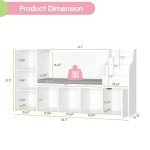 Kids Bookshelf and Reading Nook with Cushion