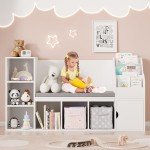 Kids Bookshelf and Reading Nook with Cushion