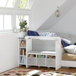 Kids Bookshelf with Reading Nook and Toy Storage