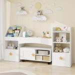 Kids Bookshelf with Reading Nook and Storage