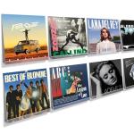 8 Pack Clear Acrylic Vinyl Record Wall Shelves