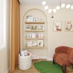 Kids' Wood Floating Bookshelf Set for Nursery