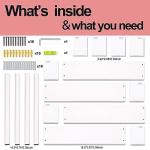 Set of 4 Floating Bookshelves for Nursery Storage