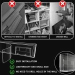 Clear Floating Bookshelf for Kids’ Rooms