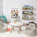 Light Walnut Floating Shelves - Set of 3