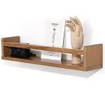 Light Walnut Floating Shelves - Set of 3