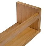 Light Walnut Floating Shelves - Set of 3
