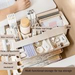 6-Tier Rolling Cart with Drawers and Wheels