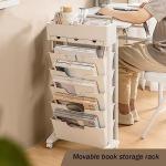 6-Tier Rolling Cart with Drawers and Wheels