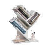 ZRWD 3-Tier Tree Bookshelf and Organizer Shelf