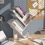 ZRWD 3-Tier Tree Bookshelf and Organizer Shelf