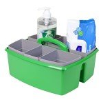 Large Green Classroom Caddy with Cups - Set of 2