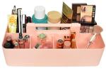 Portable Makeup Organizer Tote with Handle (Indie Pink)