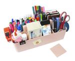Portable Makeup Organizer Tote with Handle (Indie Pink)